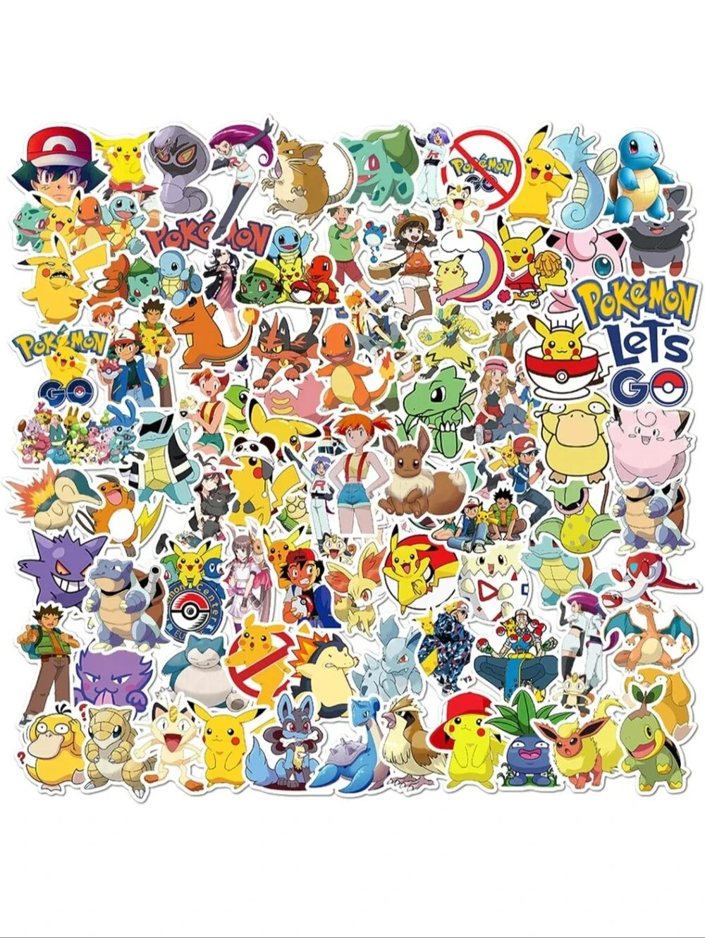 Sticker Sheet - Colorful Assorted Cartoon Characters